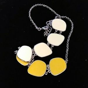 Riviera Sky Yellow/white necklace Grace Adele